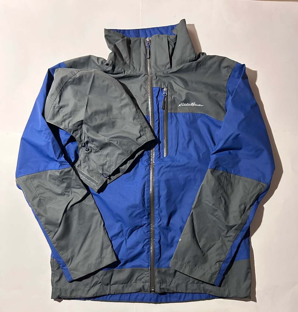 Eddie Bauer WeatherEdge Plus Waterproof Men's Hooded Rain Shell Jacket